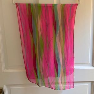 Gorgeous Multi-Colored Silk Scarf